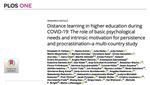 Distance learning in higher education during COVID-19: The role of basic psychological needs and intrinsic motivation for persistence and procrastination - A multi-country study